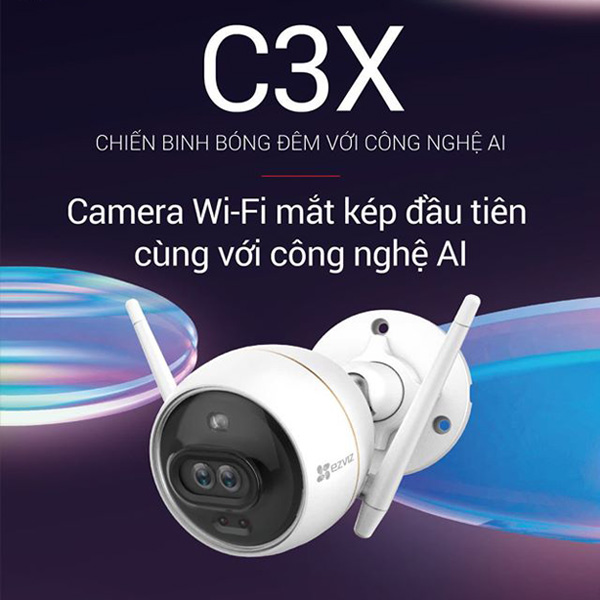 Ezviz C3X Camera IP Wifi 2MP Tích Hợp AI, Báo Động